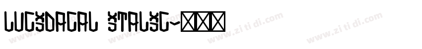 LucidaCal Italic字体转换
